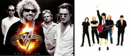 ac/dc        et       van halen